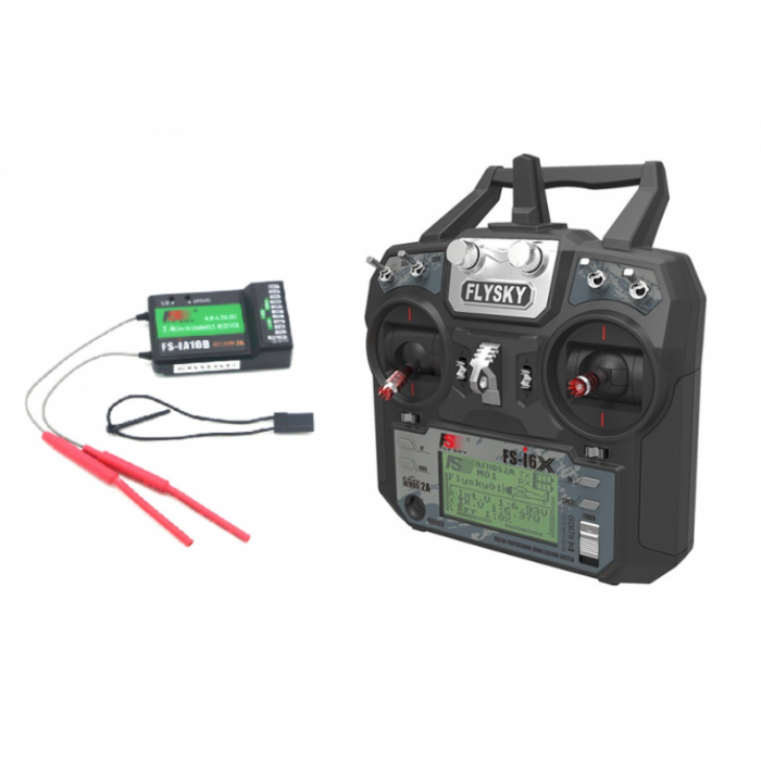 Fly Sky FS-i6X 6CH 2.4GHz RC Transmitter with FS-iA10B 10CH Receiver - Drone & RC Control