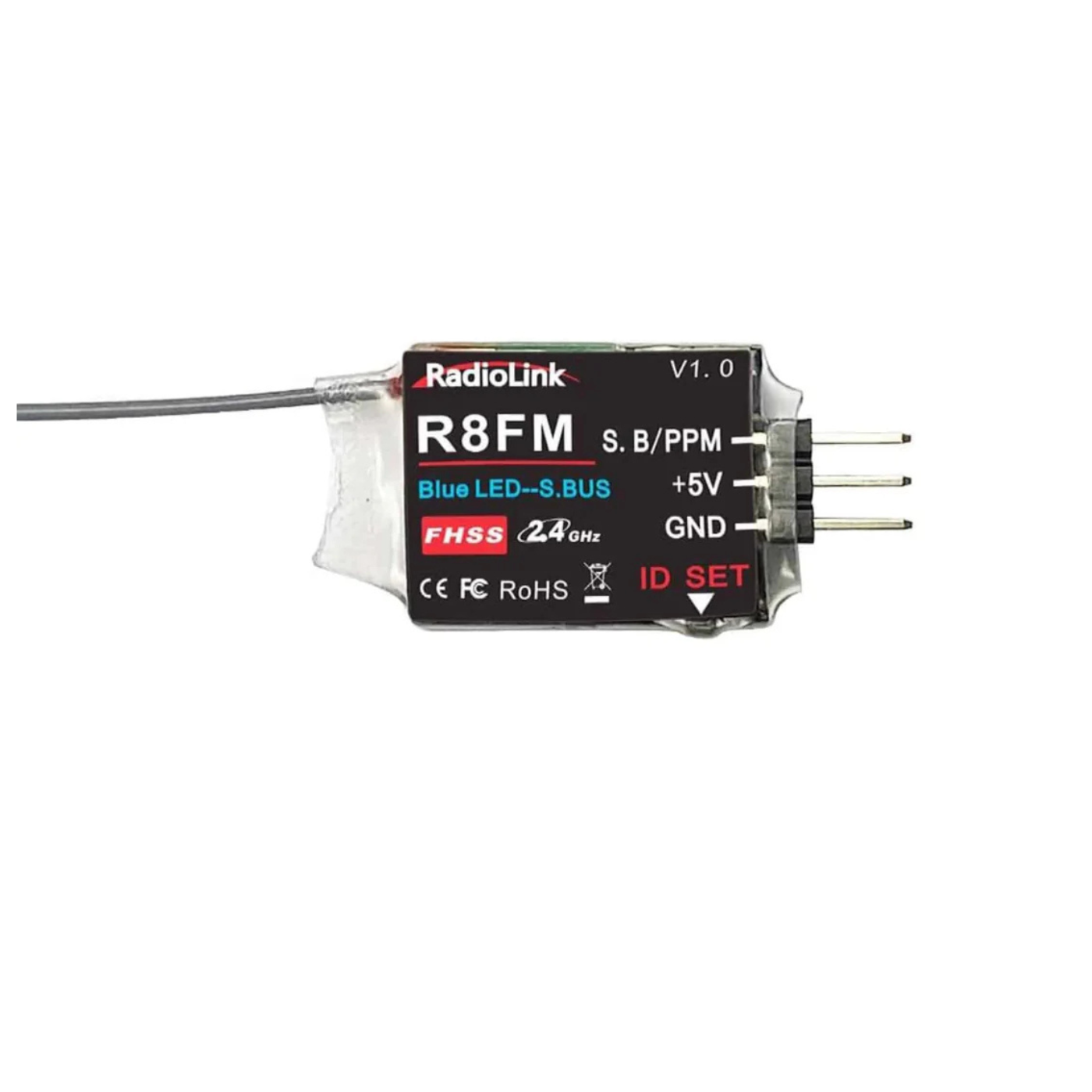 Radiolink R8FM 2.4GHz 8-Channel RC Receiver SBUS/PPM for Mini FPV Racing Drones