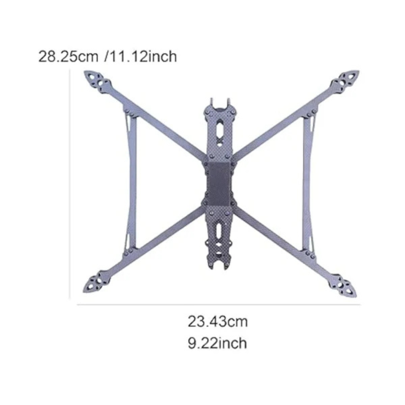 MARK4 V2 8-Inch 367mm Carbon Fiber High-Performance Drone Frame for FPV Racing & Freestyle- RS7244
