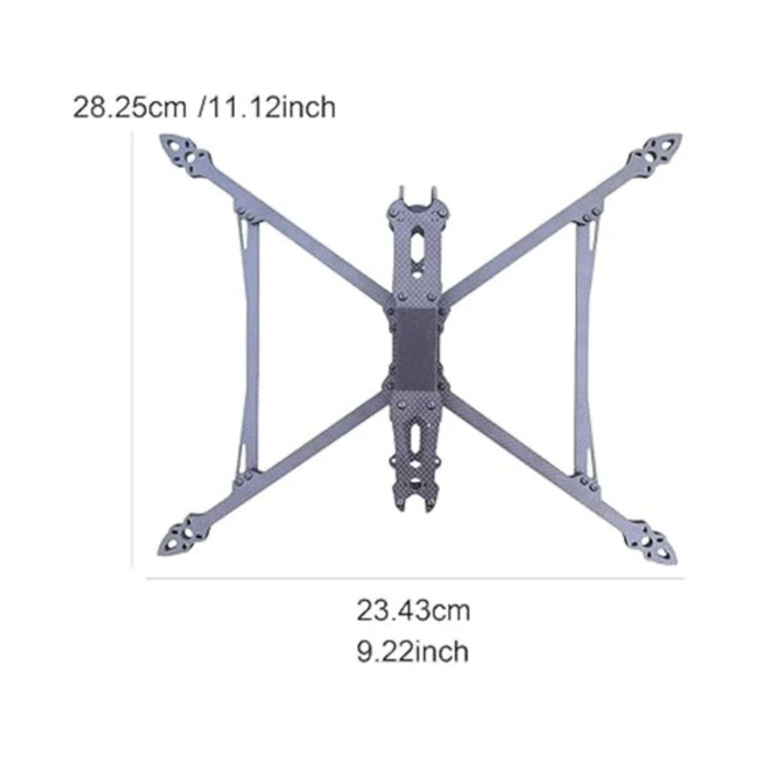 Iotcart MARK4 V2 8-Inch 367mm Carbon Fiber FPV Drone Frame - RS7244