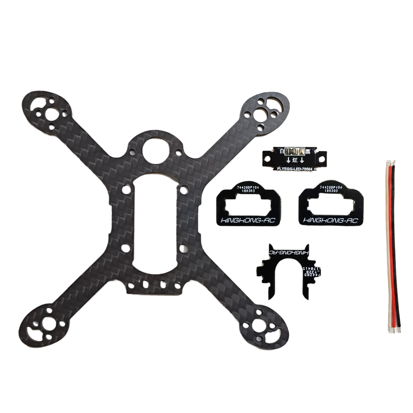 Kingkong FLY EGG 100 100mm Carbon Fiber Quadcopter Frame Kit - RS1386