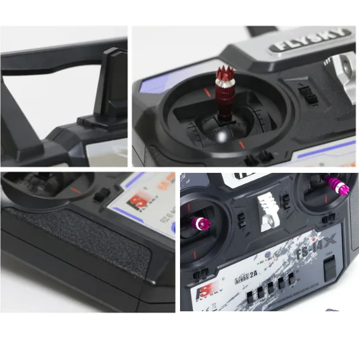 FlySky FS-i4X 2.4GHz 4CH AFHDS RC Transmitter with FS-A6 Receiver - Drone Remote Control