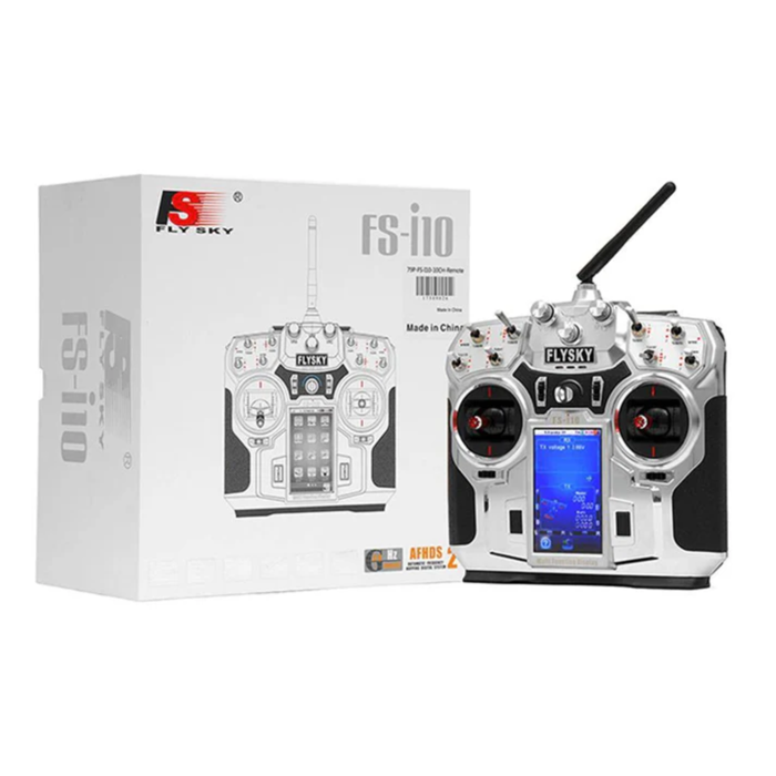 Flysky FS-i10 10CH 2.4GHz AFHDS 2 LCD Transmitter with Receiver - Drone Control
