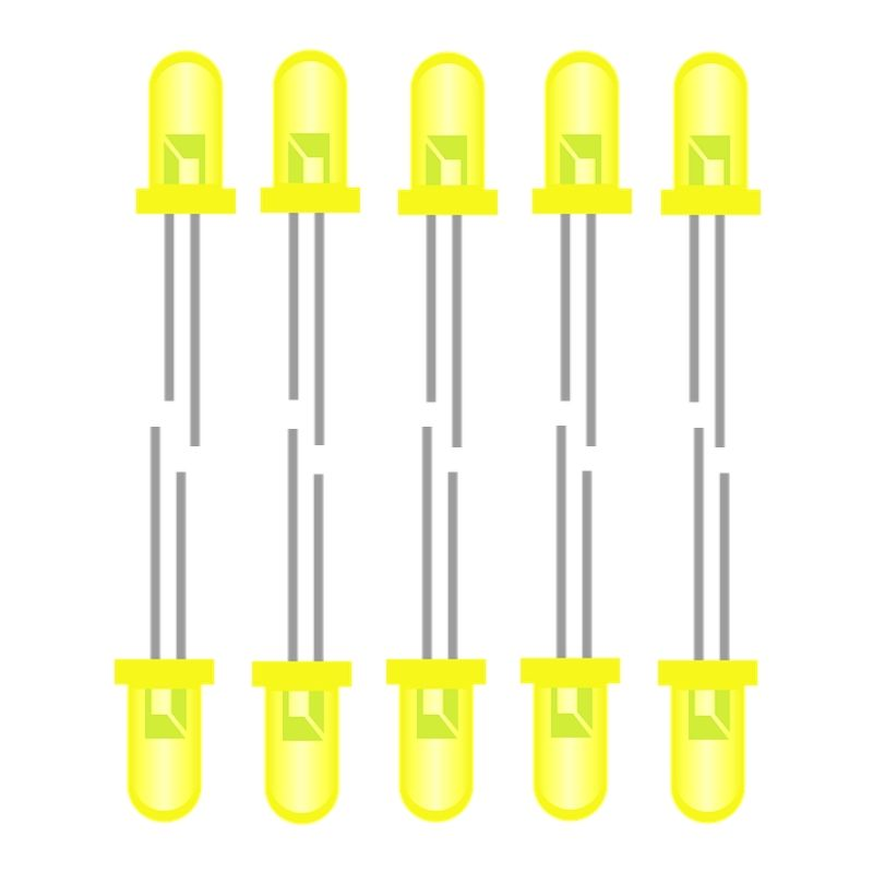 5mm Yellow LED(Pack of 10)