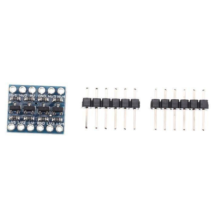Iotcart SES-P-2346 4-Channel 3.3V-5V Bi-Directional Logic Level Converter - Arduino & Raspberry Pi Compatible
