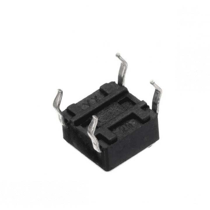 4-Pins DIP Momentary Square Tactile Push Button Switch 10 Pieces - 6x6x5mm