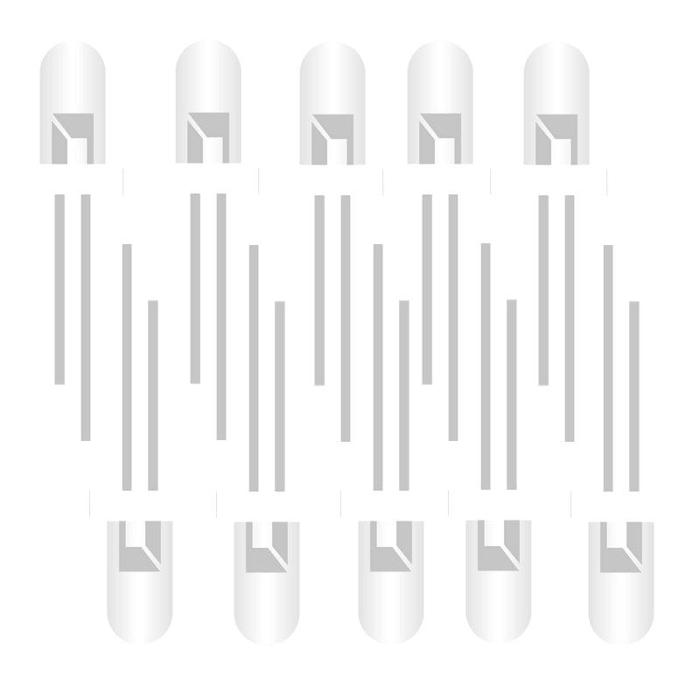 Iotcart SES-P-2356 5mm White Green LED (Pack of 10) - Indicator Use