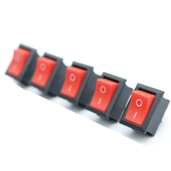 Rocker Switch Mini On Off SPST 2 Pin (Pack of 5)