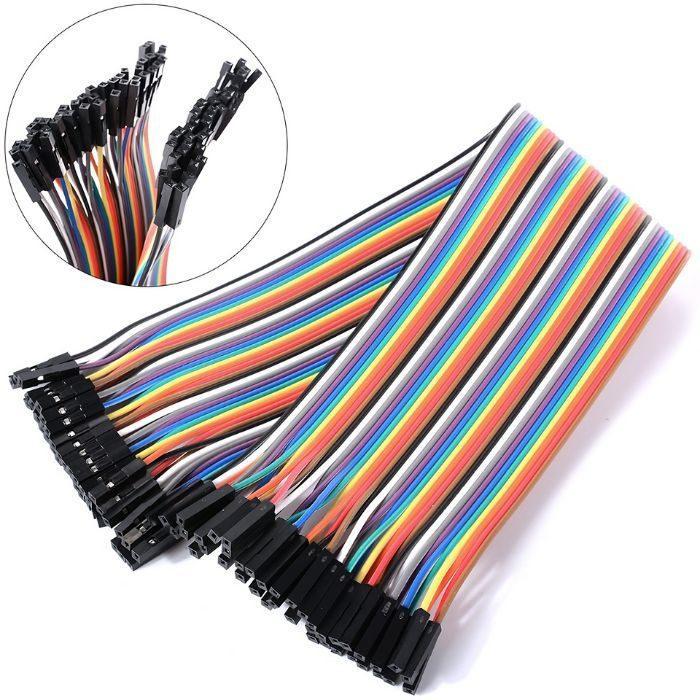 Iotcart SES-P-2358 20cm 40pcs Female to Female Jumper Wires for Arduino & Raspberry Pi - Buy Online in India