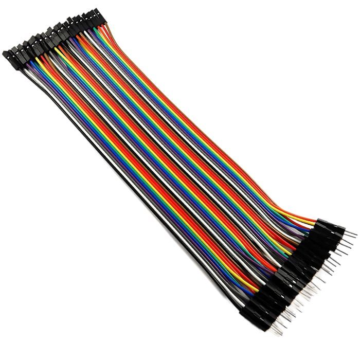 Male to Female Jumper Wires (20cm) 40pcs