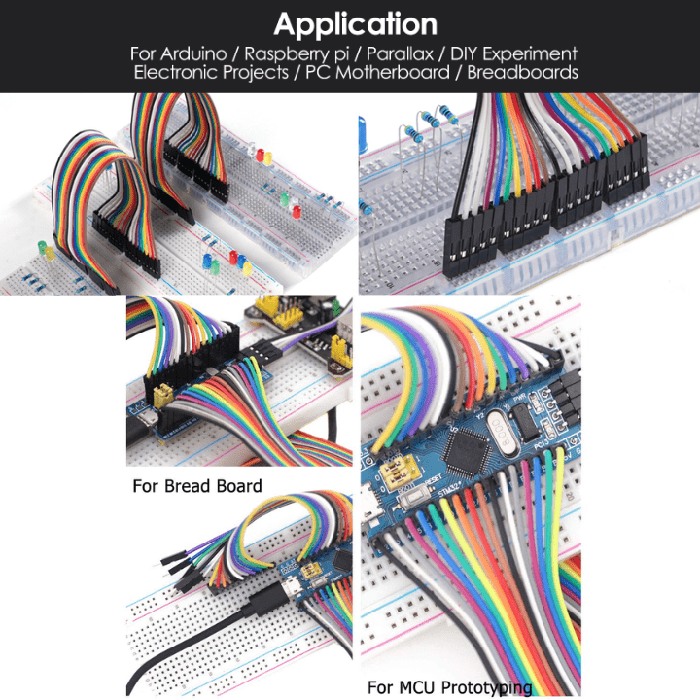 Iotcart SES-P-2374 Jumper Wire Set M2M M2F F2F 40pcs - Prototyping Essentials