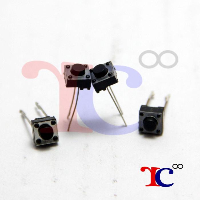 Iotcart SES-P-2383 2 Pin Button Switch (Pack of 10) - Momentary Tactile Switch for Arduino & Raspberry Pi