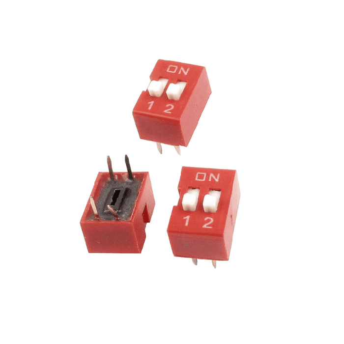 Iotcart SES-P-2384 2 Way Slide Switch 2.54mm Pitch - Pack of 2