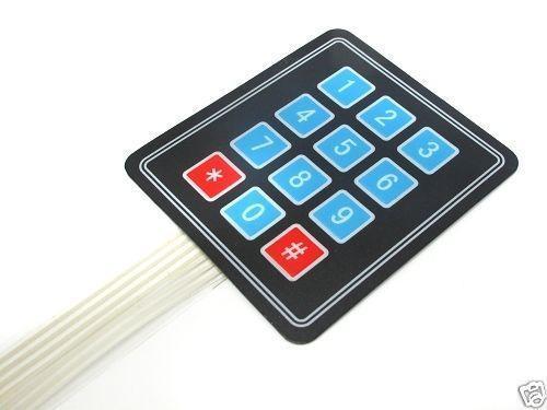 Iotcart SES-P-2427 4x3 Flexible Matrix Keypad - 12V Membrane Switch for Arduino