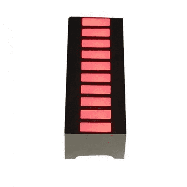 10 Segments 4 Colors Stripe Digital Bar Graph Display