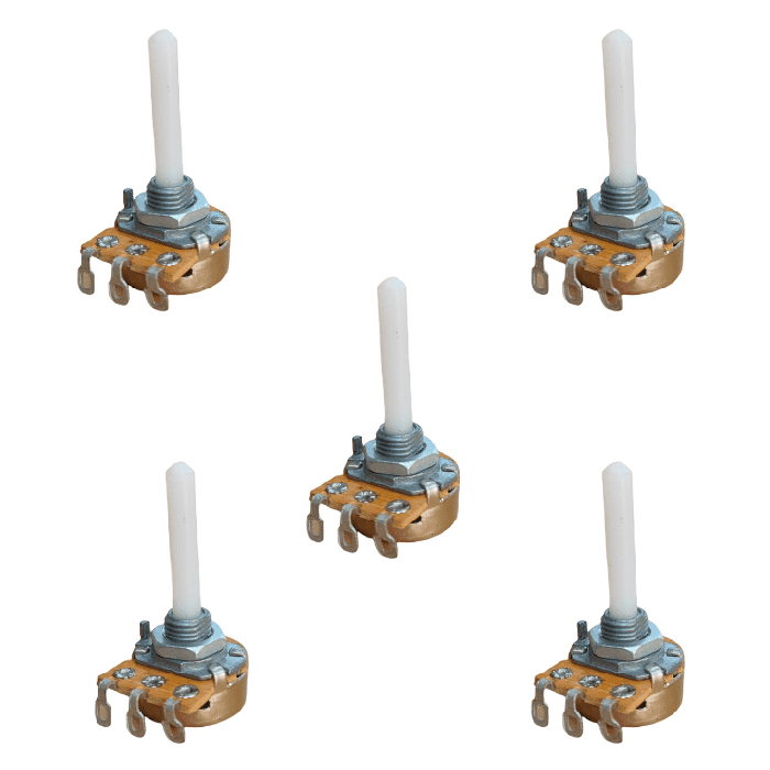 Iotcart 1M ohm 16mm Rotary Potentiometer (Pack of 5) - Variable Resistor for Arduino