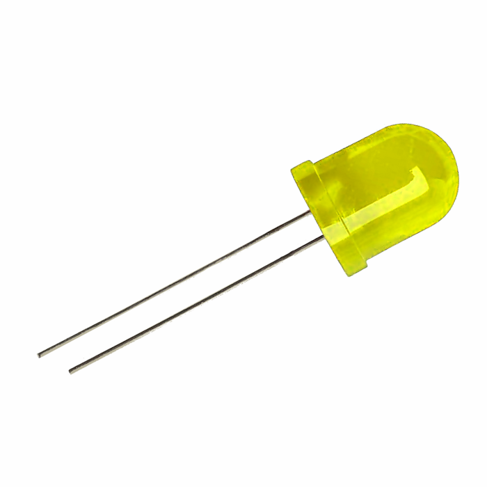 10mm Bright Yellow LED - 10pcs Pack