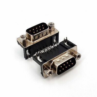 DB-9 Male Right Angle Connector