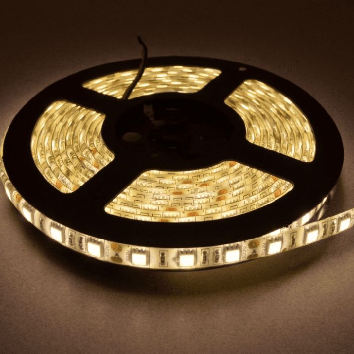 Iotcart SES-P-2509 12V Warm White 5050 SMD LED Strip - 5M Waterproof for Decoration