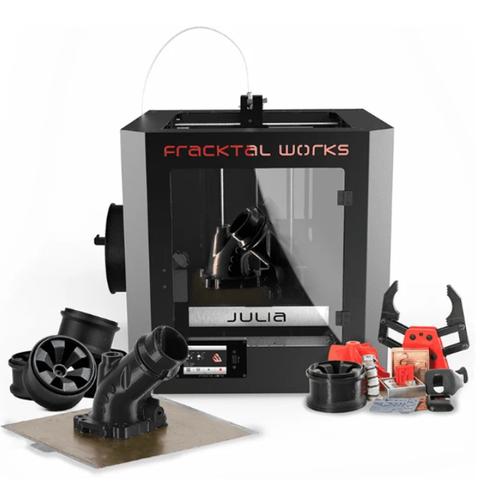 Fracktal Works Julia Extended 250 FDM 3D Printer - 250x250x300mm Build Volume for Prototyping & Education
