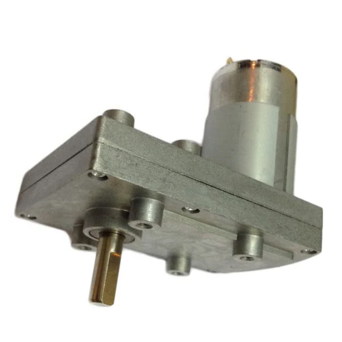 100 RPM 12v DC Rectangle Geared Motor with High Torque