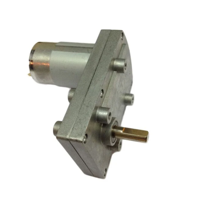 12V 30 RPM DC Rectangle Geared Motor with High Torque