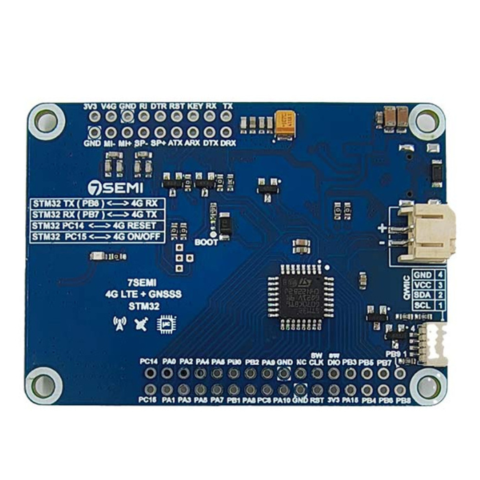EC200U 4G LTE GNSS IoT Smart Modem with In-Built STM32 MCU - 7Semi