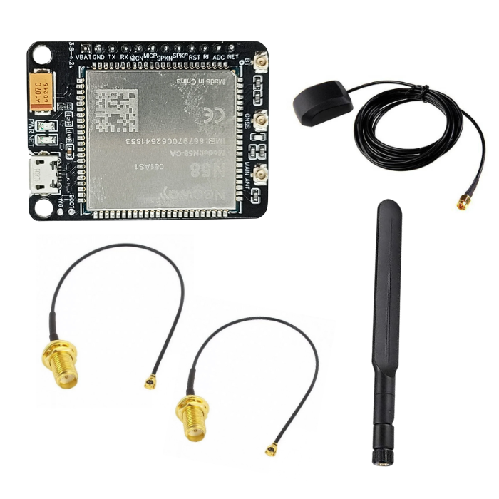 N58 GNSS Breakout Board, GPS/4G Antennas & SMA to UFL Connector