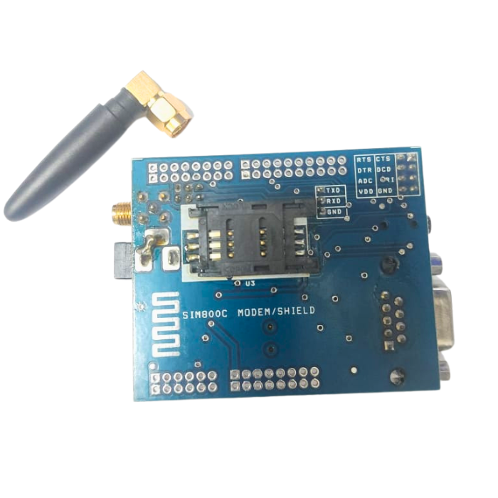 SIM 800C GSM Modem with SMA Antenna