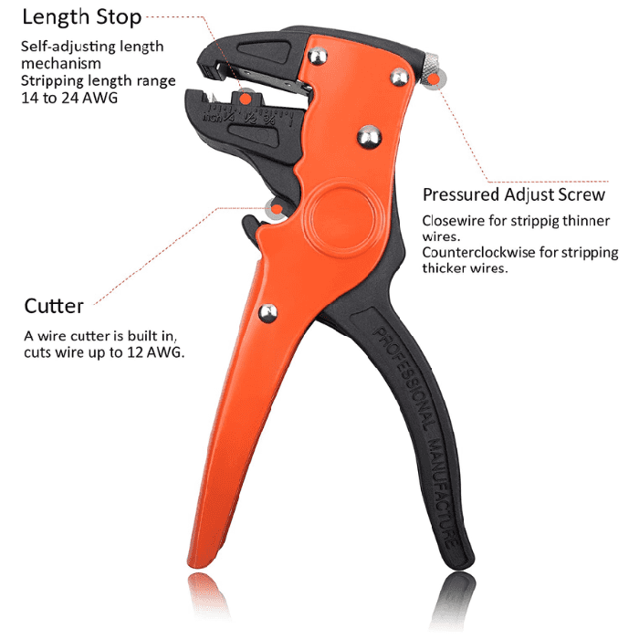 Multitec MT-02DX+ Wire Stripper 0.5-6mm - Electronics Tool