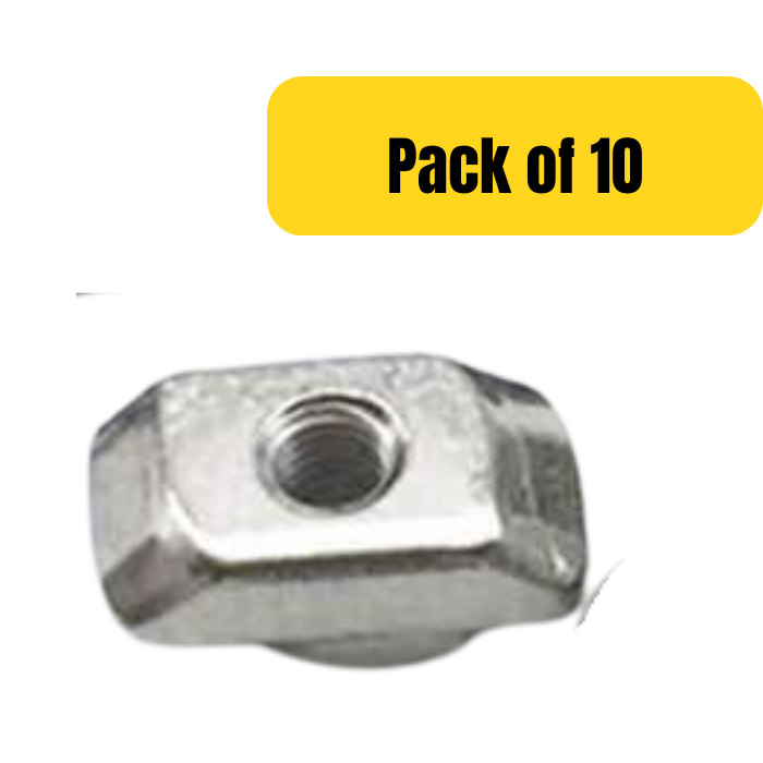 Buy M4*10*6 Hammer Drop-In T Nuts (Pack of 10) - Aluminium Extrusion Fasteners