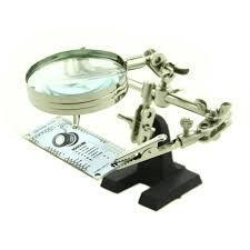 Third Hand Tool with Magnifying Glass