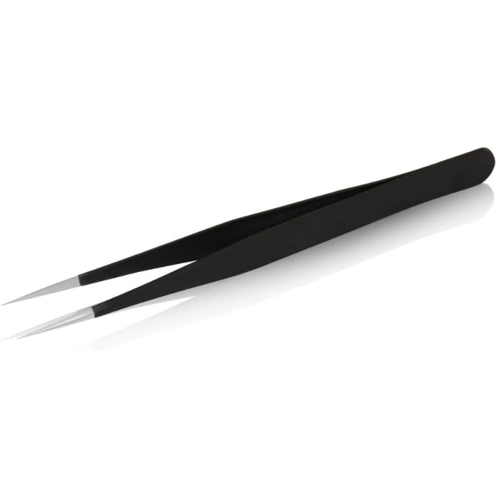 Vetus Anti-static SMD Black Tweezer ESD-10 Stainless Steel
