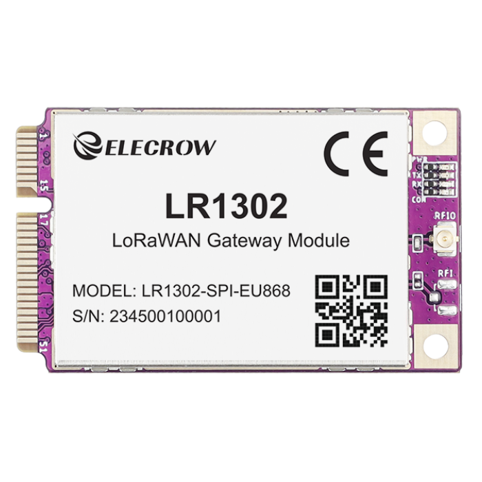 LR1302 LoRaWAN Gateway Module SPI EU868 SX1302 Long Range Gateway Module 8 Channels Support Without Pi Hat & Antenna Kit