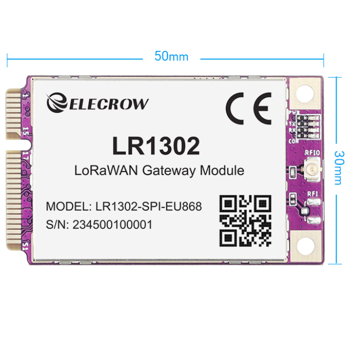 Buy LR1302 LoRaWAN Gateway Module SPI EU868 SX1302 8-Channel - IoT Long Range Communication