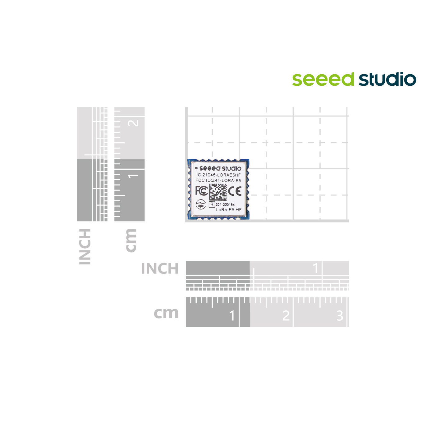 Wio-E5 LoRa Wireless Module (STM32WLE5JC) – ARM Cortex-M4 MCU with SX126x Transceiver, LoRaWAN Support for EU868 & US915 -Seeed Studio