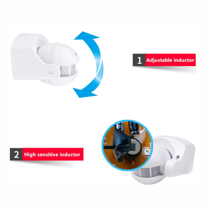 Es-P06 IP44 PIR Infrared Motion Sensor Wall Mounted Outdoor Sensor Switch