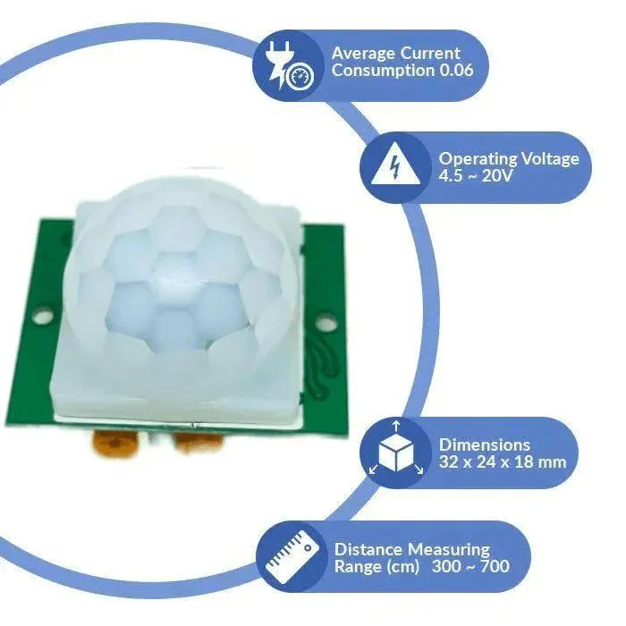 Iotcart HC-SR501 PIR Motion Sensor 25-Pack for Arduino & Raspberry Pi