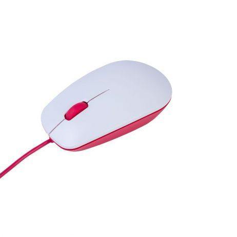 Raspberry Pi Official Mouse (White-Red)