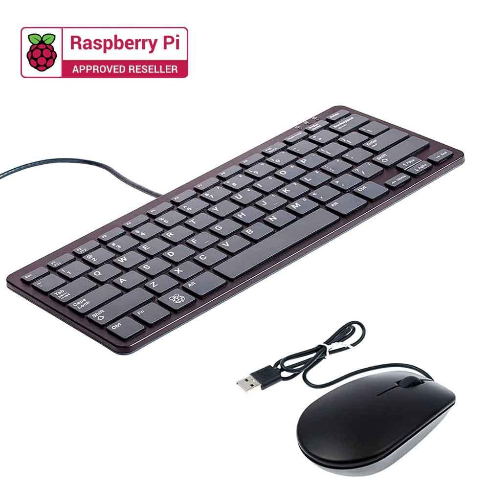 Raspberry Pi Keyboard and Mouse Kit (Black & Grey)
