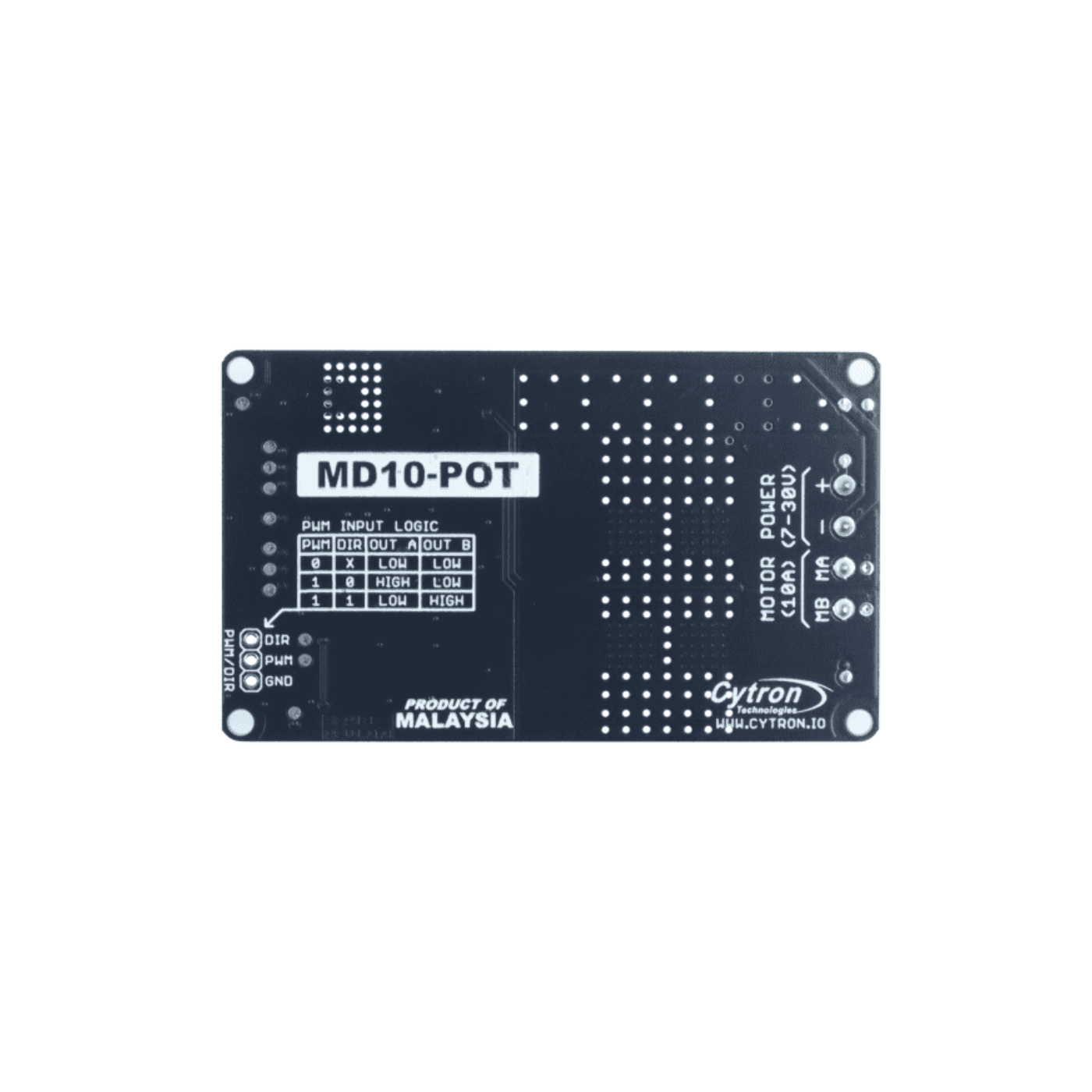 Cytron 10Amp 7V-30V Switch Control Potentiometer with DC Motor Driver