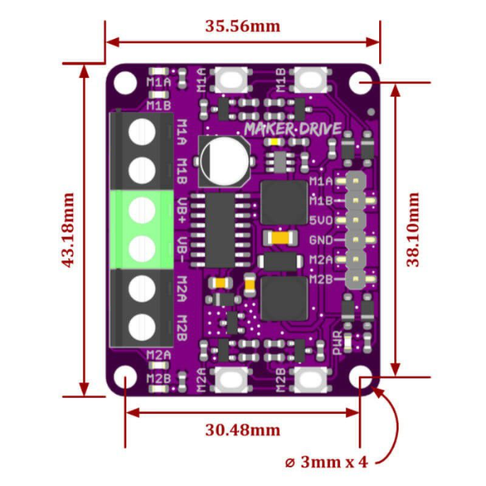Cytron Maker Drive H-Bridge Motor Driver for Beginner
