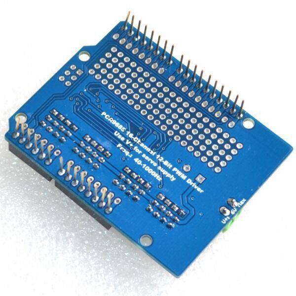 Iotcart SES-P-3037 16-Channel 12-bit PWM Servo Motor Shield for Arduino - Ideal for Robotics & LED Control