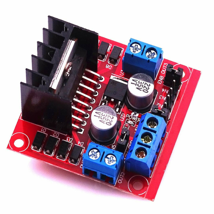2A Dual L298N Motor Driver Module with PWM Control
