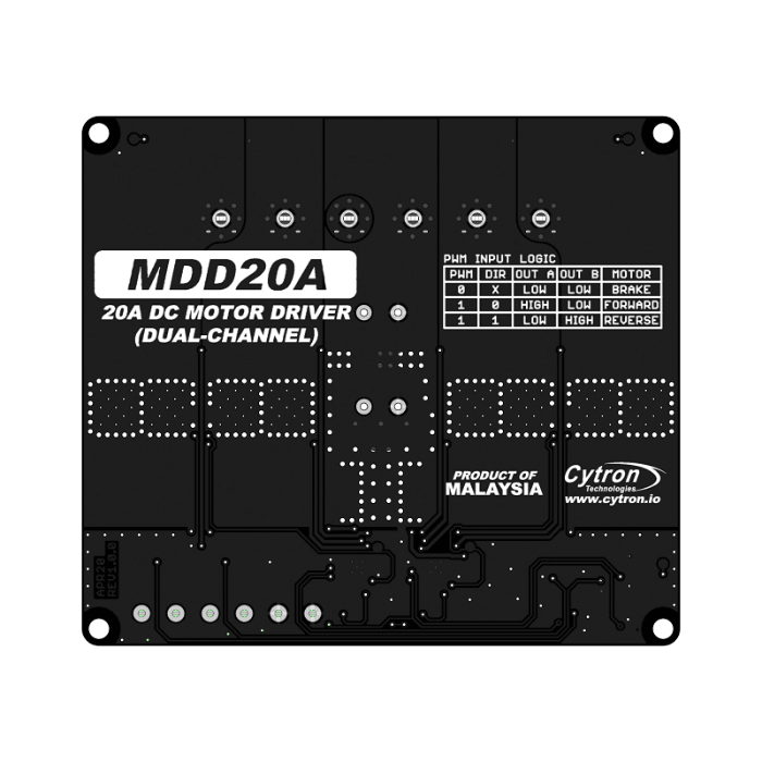 Cytron 20A 6V-30V Dual Channel DC Motor Driver - Robotics & Automation