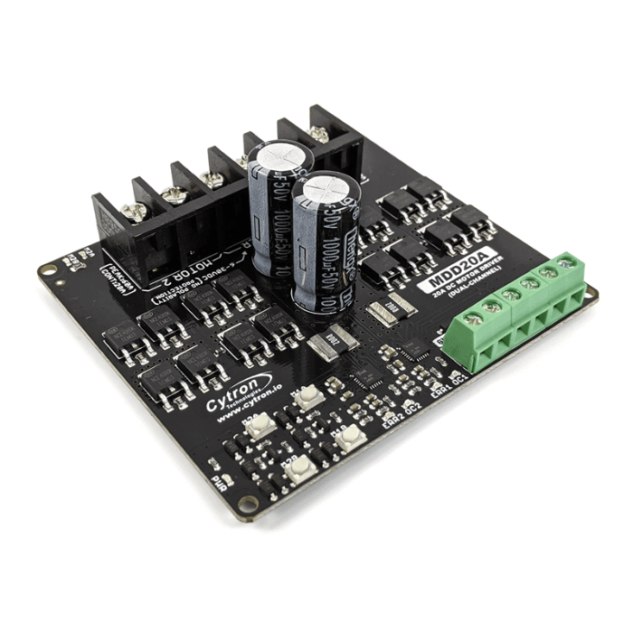Cytron 20A 6V-30V Dual Channel DC Motor Driver - Robotics & Automation