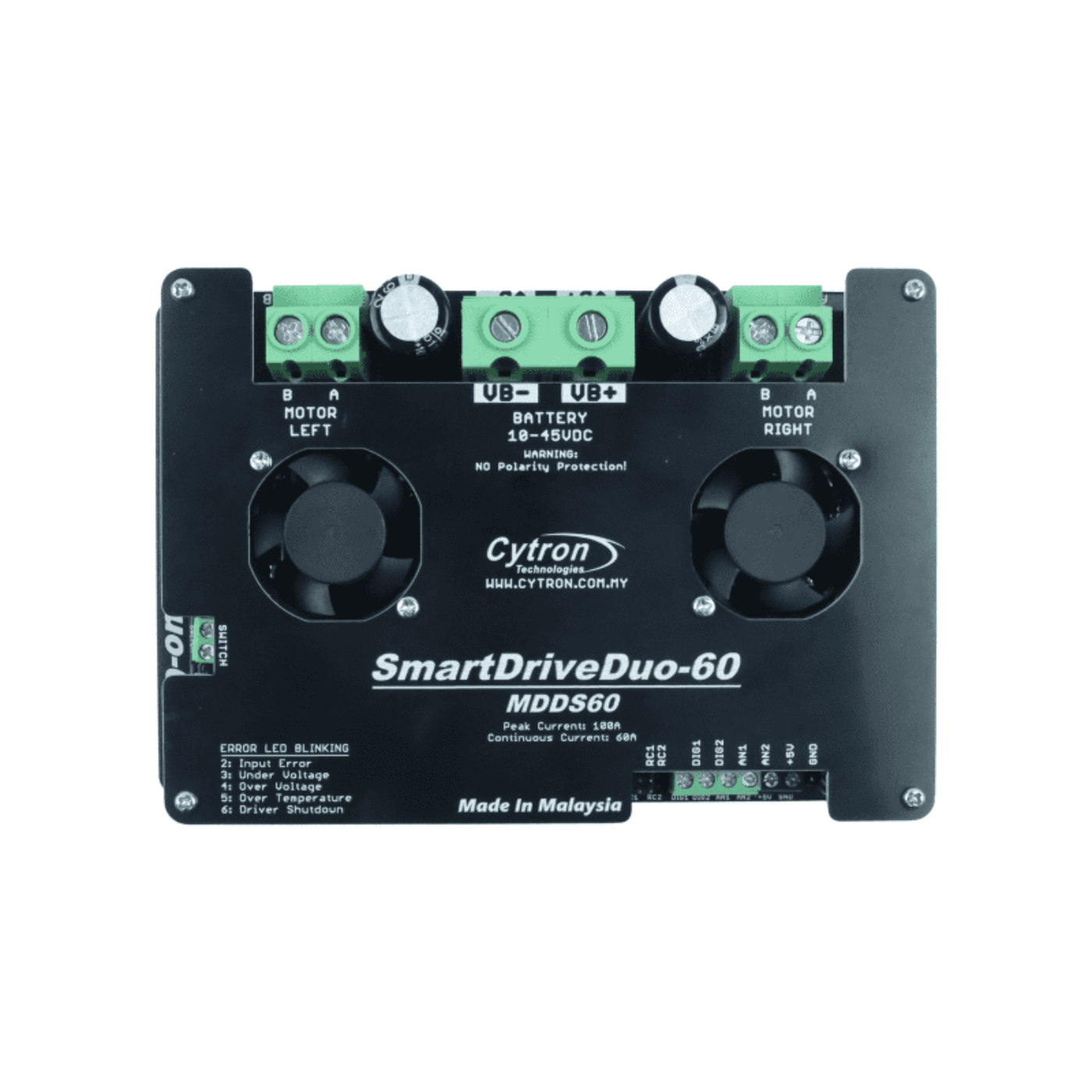 Cytron SmartDriveDuo-60A 7V-45V DC Motor Driver