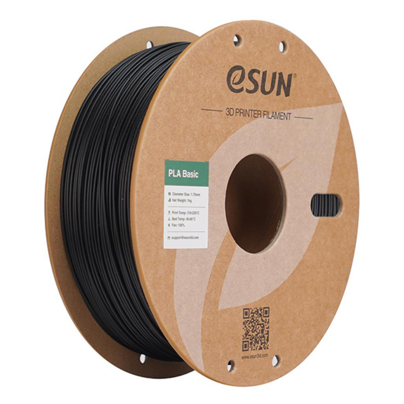 eSun PLA-Basic 1.75mm 1kg 3D Printing Filament Black Color