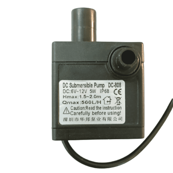 DC Submercible Aquarium Pump 6V-12V 5W 500L/H