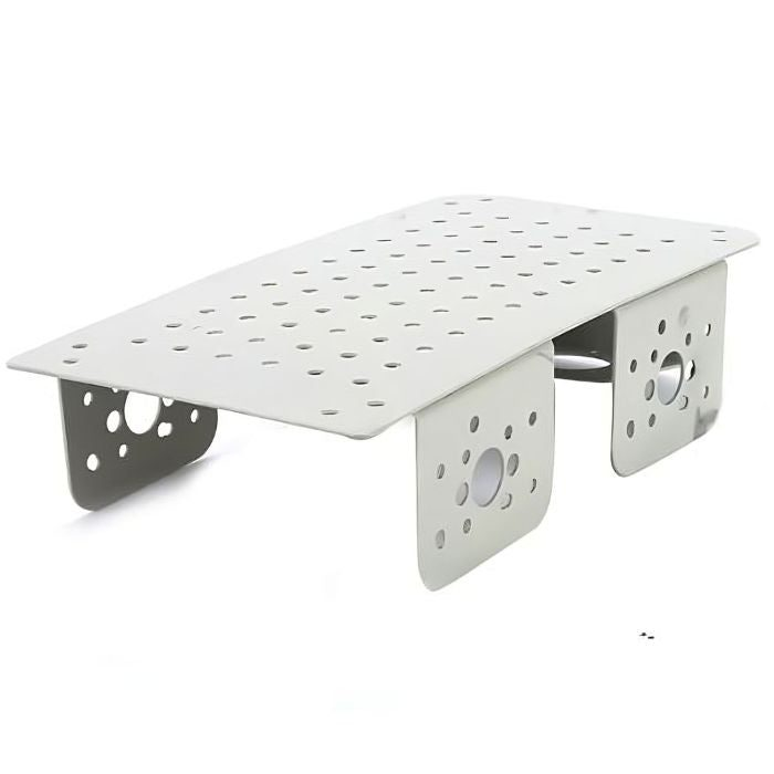 4 Wheel Drive Gray Chassis with Castor Wheel Slot